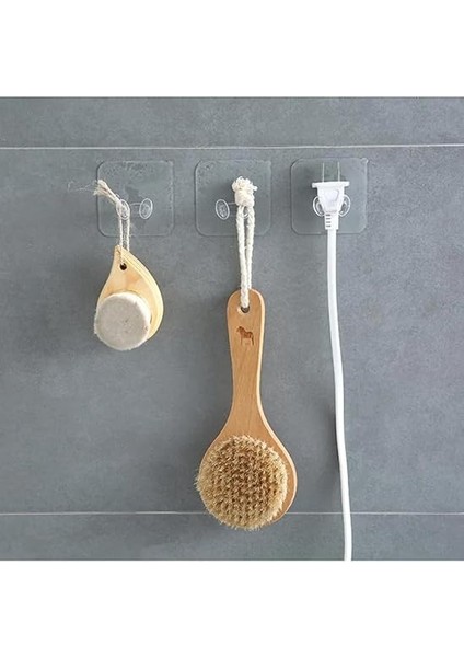 Kendinde Yapışkanlı Şeffaf Kablo Tutucu Diş Fırçası Askısı 5 Adet fırsatları