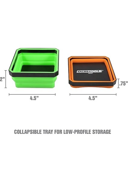 26052 Mıknatıslı Katlanabilir Tepsi, 4'lü Paket Katlanabilir Kase Seti, Küçük Parçalar ve Aletler Için, Silikon Tepsi, Kırmızı, Mavi, Turuncu ve Yeşil Mıknatıslı Alet Tepsisi Seti fiyatları