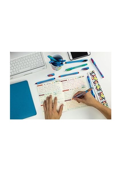 Slider Memo Xb, Tükenmez Kalem, 6'lı Set, Canlı Renkler fırsatları