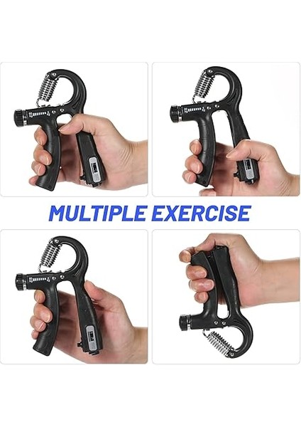 Sayaç ile 2 Adet El Kavrama Güçlendirici 5-60KG Ayarlanabilir Direnç Fitness El Egzersizi Kas Geliştirme Bilek Eğitimi Için fırsatları