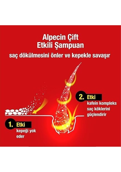 Çift Etkili Kafein Şampuanı 2x 200ML modelleri