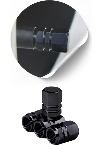 Sibop Kapağı Dörtlü Set Jet Siyah