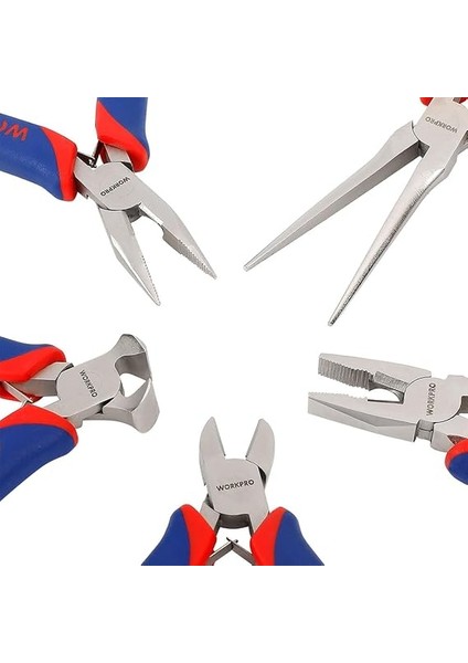 WP201015 Cr-V 5 Parça Elektronikçi Profesyonel Mini Pense Seti + Bez Taşıma Çantası modelleri