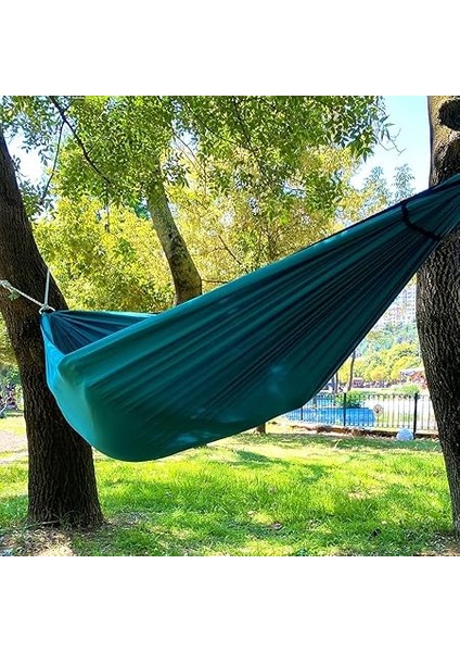 Kamp Hamağı Salıncak Hamak Turkuaz Yeşil Renk Bez Piknik Bahçe Balkon Outdoor Pratik Kurulum modelleri