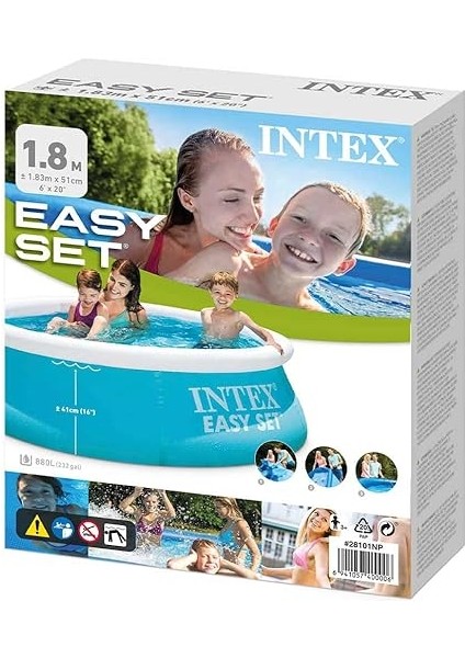 1.83M x 51CM Easy Set Havuz modelleri