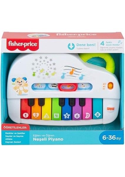 Eğlen ve Öğren Eğlenceli Piyano Fisher-Price Eğlen ve Öğren Işıklı ve Eğlenceli Oyuncak Piyano, Türkçe, Işıklar, Gerçek Müzik Notaları ve Eğitici Şarkılarıyla GTW20 GTW20 indirimleri