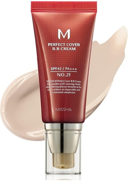 M Perfect Cover Yoğun Kapatıcı Etkili Bb Krem No.21 Açık Bej SPF42/PA+++, 50ML