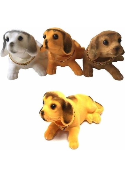 Kafa Sallayan Araç Içi Nostaljik Büyük Boy Köpek Retro Aksesuar Nubuk Yüzeyli Sevimli Süs indirimleri