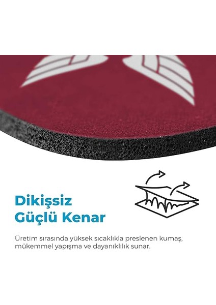 Mini Office Mouse Pad 22X18 Cm, Küçük Boy - Small Ofis Tipi Kaymaz Taban Mouse Ped, Fare Altlığı, Düz Masa Koruyucu Klavye Altı Mousepad (Bordo) indirimleri