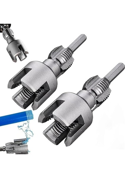 Adet Entegre Iç ve Dış Boru Diş Açma Aleti, Boru Diş Açma Aleti, 1/2" (DN15) 3/4" (DN20) Boru Boyutları Yeniden Diş Açma Aleti