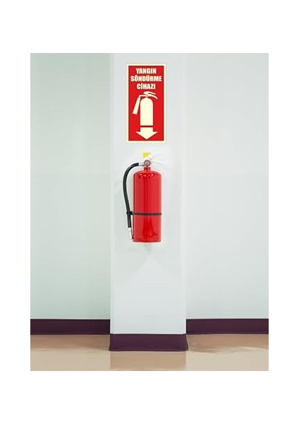 Fosforlu Yangın Söndürme Cihazı Levhası Bant Hediyeli modelleri