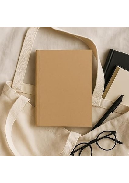 Tanıtım Amerikan Ciltli, A5 Noktalı Not Defter, 64 Yaprak, 90 Gr. Ivory Kağıt, Ofis Için Ideal, Plan (Kraft Kapak) fırsatları