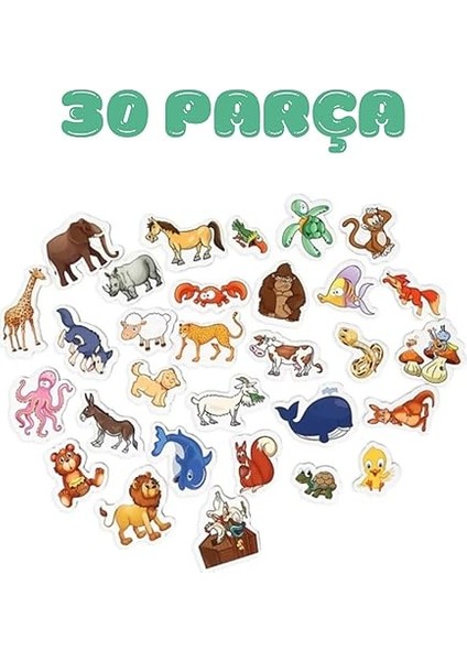 Mıknatıslı 30 Parça Hayvanlar ve 26 Parça Sebze Meyveler Eğitici Set Magnet fırsatları
