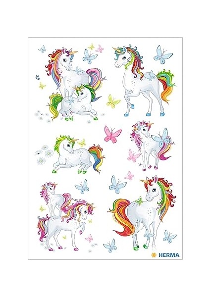 Çocuklar Için 15708 Çıkartma Tek Boynuzlu At (51 Çıkartma, Kağıt, Mat) Kendinden Yapışkanlı, Kalıcı Yapışan Motif Etiketi, Kızlar ve Erkekler Için Renkli fiyatları