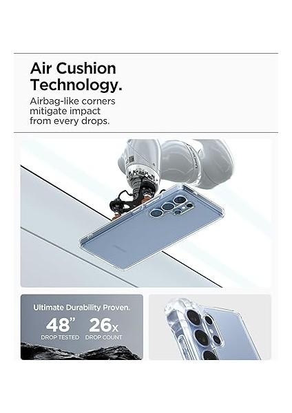 Galaxy S25 Ultra ile Uyumlu Ince Kılıf Ultra Hybrid Sararma Karşıtı Duraclear Hava Kanalı Teknolojisi Askeri Sınıf Koruma Crystal Clear Şeffaf Kapak - ACS08961 indirimleri