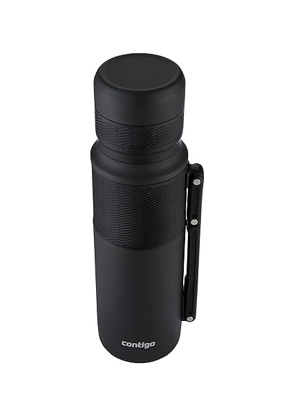 Thermal Bardaklı Çelik Termos 1.2l Siyah fırsatları