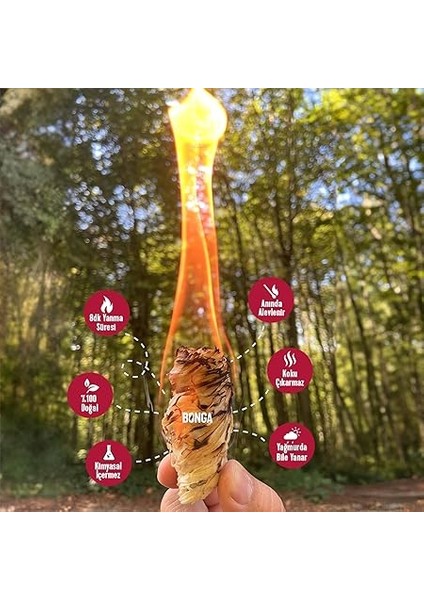 Soba, Şömine, Mangal Tutuşturucu 10 Adet 140 gr - Jel ve Çıra Alternatifi Doğal Odun Yünü modelleri