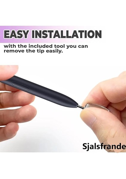 Samsung ile Uyumlu Galaxy Tab S10 Plus X820 Kalem Uçları, 5'li Paket, Siyah Spen Kalem Ucu fırsatları