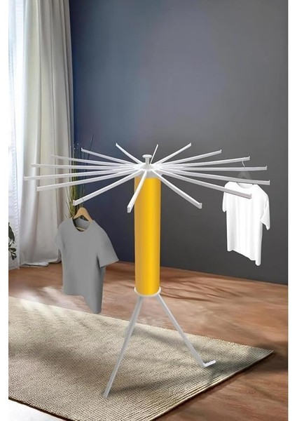 House Plus Hely Açılıp Kapanabilir 360° Dönebilen Kurutmalık Askısı Gold – KRT57058-5