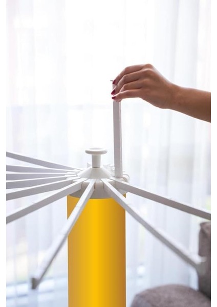 House Plus Hely Açılıp Kapanabilir 360° Dönebilen Kurutmalık Askısı Gold – KRT57058-5 indirimleri