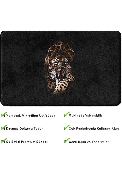 Mikrofiber Banyo Paspası, Kaymaz Taban, Makinede Yıkanabilir, Çok Amaçlı Halı (125_BPSM, 40X60) fırsatları