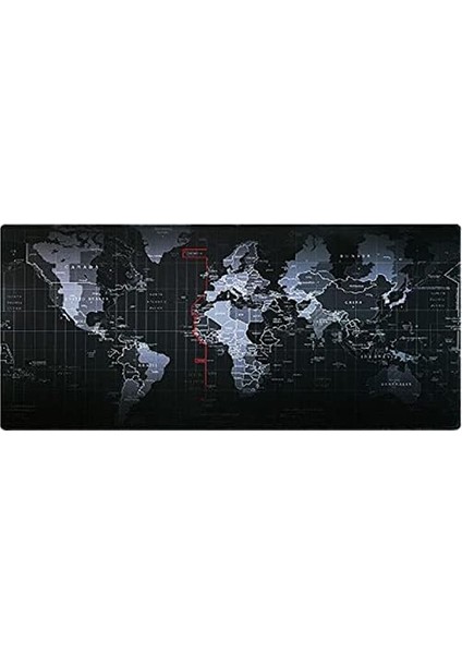 Dünya 1 Oyuncu Mouse Pad 70X30 cm Kaymaz Dikişli