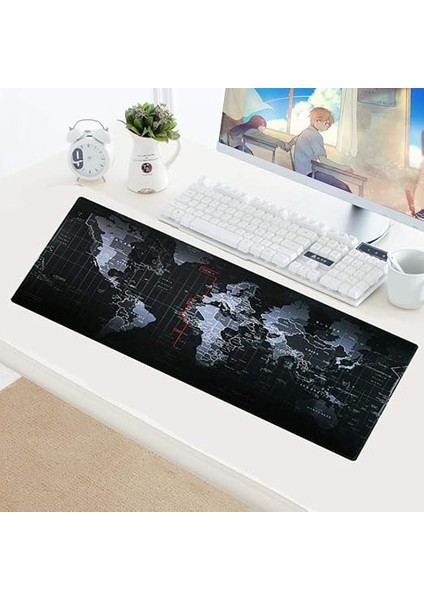 Dünya 1 Oyuncu Mouse Pad 70X30 cm Kaymaz Dikişli fiyatları
