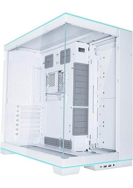 Li O11D Evo Rgb Bilgisayar Kasası, Entegre Rgb Aydınlatma, 455 mm Gpu Içermez, 420 Mm'ye Kadar Radyatör, Çelik, Alüminyum, Sertleştirilmiş Cam, Beyaz modelleri