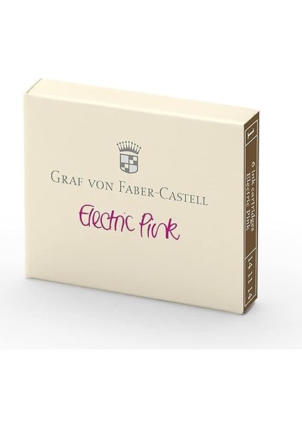 Von Faber-Castell Dolma Kalem Kartuşu 6'lı Pembe