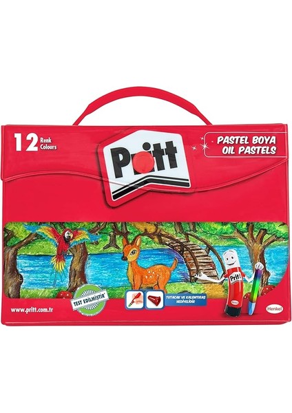12’li Pastel Boya - Çantalı Ambalaj