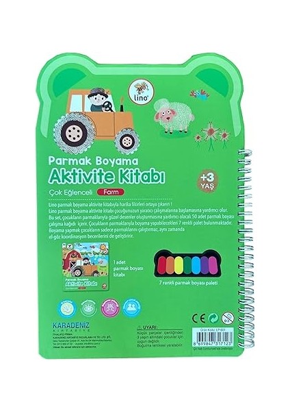 Parmak Boyama Aktivite Kitabı Çiftlik modelleri