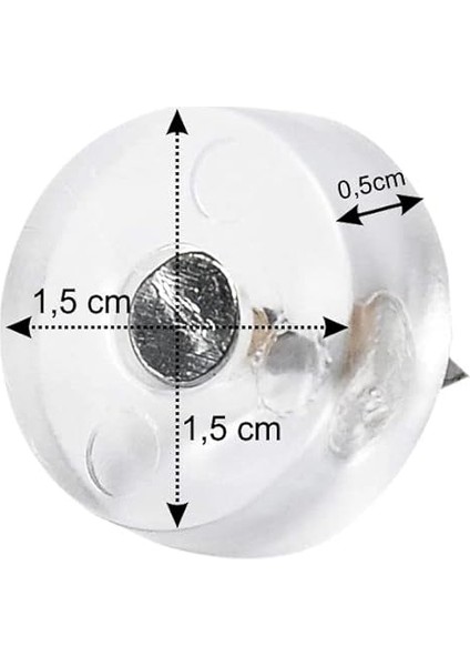 Çivili Masa Sandalye Koltuk Zemin Koruyucu Yumuşak Plastik Kaydırmaz 20 Adet Çap 15 mm fiyatları
