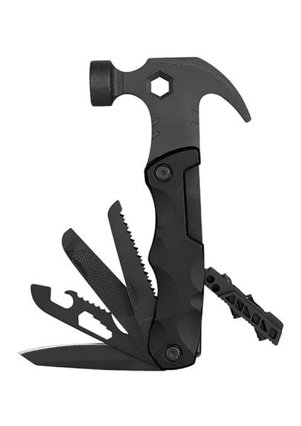 Çok Fonksiyonlu Çekiç Çakı Çantalı Kamp Outdoor Testere Tornavida Seti Siyah fiyatları