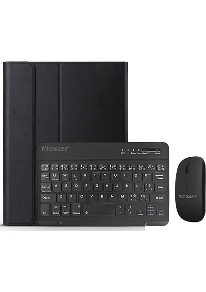 Samsung Galaxy Tab A 8.0 2019 T290 T295 ile Uyumlu Bluetooth Klavye ve Mouse + Standlı Kılıf - Bkk6