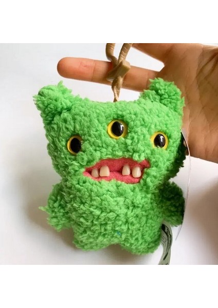 Zuru Fuggler Anahtarlık Yeşil Üç Gözlü Komik Yüz Koleksiyon Oyuncak 11 cm