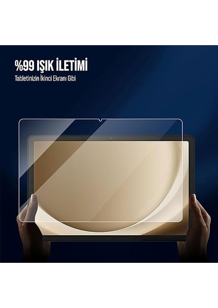 Samsung Tablet Için Tasarlanmış Uçtan Kenara Kapsama Tam Koruma Dayanıklı Temperli Cam (Galaxy Tab A9 Plus X210) fırsatları