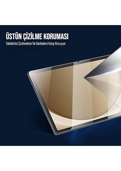 Samsung Tablet Için Tasarlanmış Uçtan Kenara Kapsama Tam Koruma Dayanıklı Temperli Cam (Galaxy Tab A9 Plus X210) indirimleri
