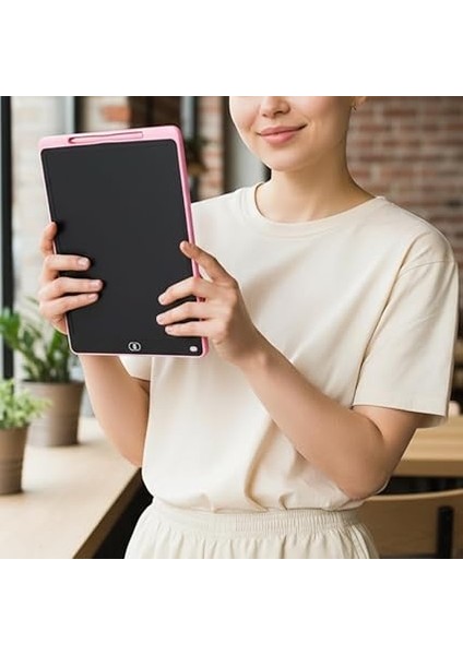 Için Silinebilir Yazı Tahtası Dijital Çizim Kalemli 16 Inç Tek Tuşla Silme, Çevre Dostu Not Defteri, Grafik ve Çocuk Eğitim Tableti (Pembe) fırsatları