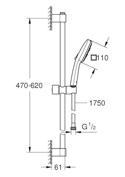 Tempesta Cube 110 Duş Seti 3 Akışlı Rain,jet,massage – 27579003 indirimleri