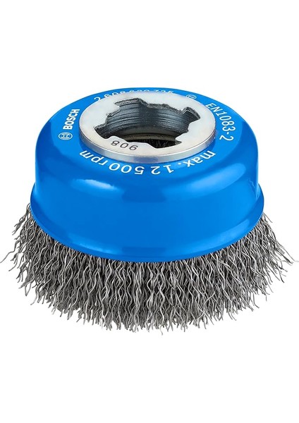 Professional Accessories Clean Dalgalı Tencere Fırçası (Metal Için, X-Lock Için, Ø 75 Mm, Tel Kalınlığı 0,3 Mm, Ø 125 Mm)