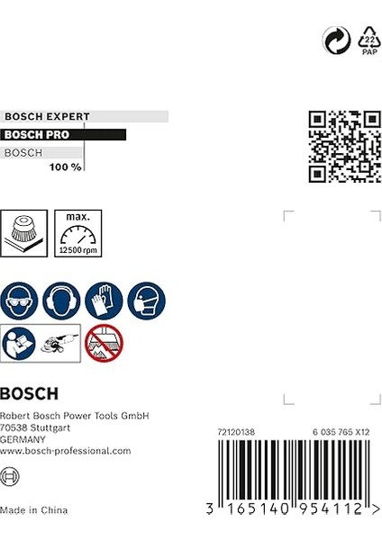 Professional Accessories Clean Dalgalı Tencere Fırçası (Metal Için, X-Lock Için, Ø 75 Mm, Tel Kalınlığı 0,3 Mm, Ø 125 Mm) fırsatları