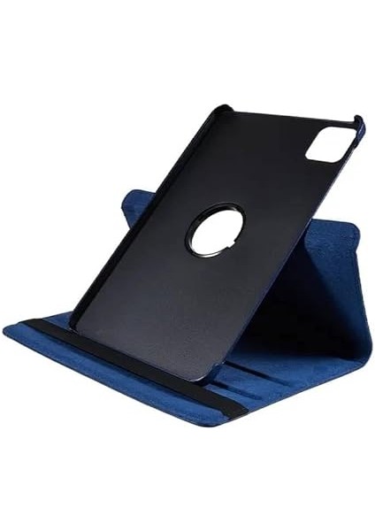 Redmi Pad Se 11INÇ ile Uyumlu Kılıf Dönen Tablet Kilifi Ekran Koruyucu+Kalem Lacivert indirimleri