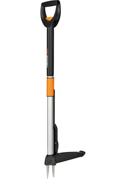 Teleskopik Ot Ayıklayıcı, Uzunluk: 1-1,19 M, Paslanmaz Çelik Sap/plastik Sap, Siyah/turuncu, Smartfit, 1020125