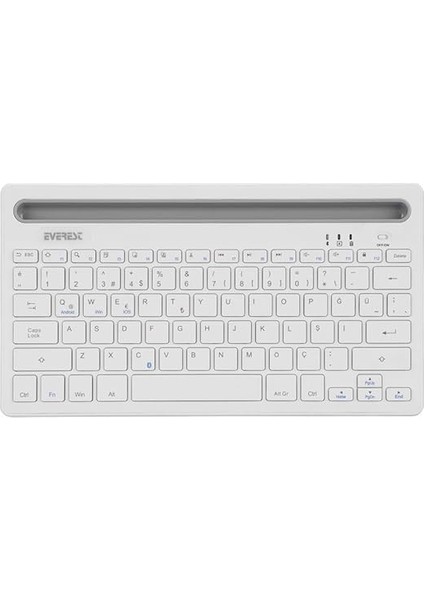 KB-BT82 Q Kablosuz Beyaz/gümüş Mac/win/android/ıos Uyumlu Bluetooth Ultra Ince fiyatları