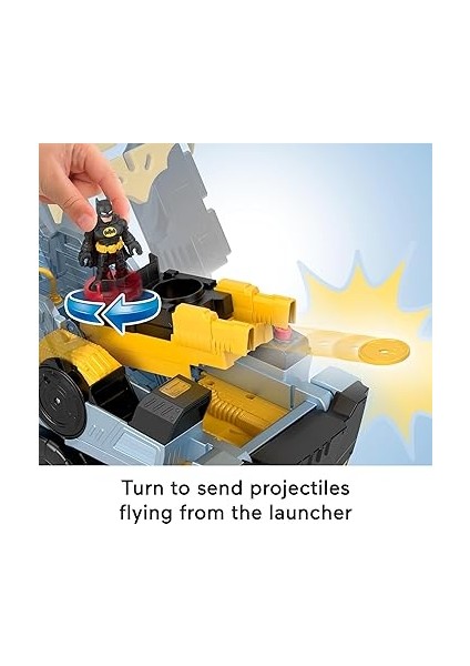 Imaginext Dc Super Friends™ Dönüşebilen Bat-Tank™ Imaginext Dc Super Friends Dönüşebilen Bat-Tank ve Batman Figürü, Işık ve Ses Efektleri HVY04 fırsatları