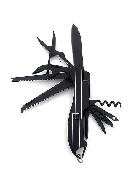 11 Fonksiyonlu Kamp Cep Çakısı Multitool Siyah modelleri