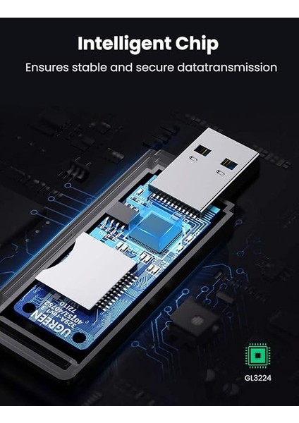 USB 3.0 Sd ve Micro Sd Kart Okuyucu, Siyah indirimleri