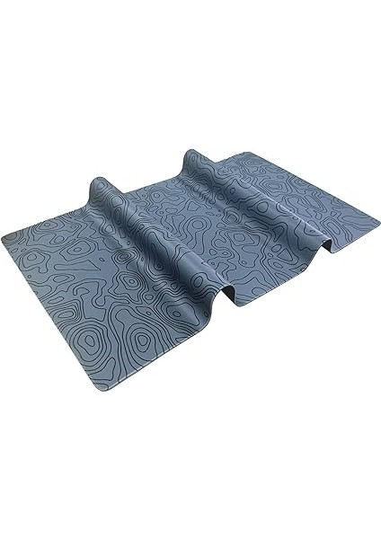 Pro - 4 Farklı Model Dikişli Kenar 120X60 cm Oyuncu Gaming Mouse Pad (Dark Grey Map Lines) fırsatları