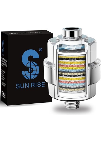 Su Için Duş Başlığı Filtresi - Girdaplı 20 Kademeli Duş Filtresi - En Yeni Versiyon - Klor ve Florürü Çıkarmak Için Yüksek Çıkışlı Su Yumuşatıcı - C E Vitamini ile Filtrelenmiş Yumuşak Su