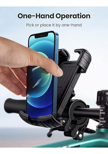 Bisiklet Telefon Montaj Motosiklet Telefon Tutucu Bisiklet Dağ Motosiklet Gidon Standı iPhone 13 Pro Max 12 11 Xs Xr 8+ 7 6, Galaxy S22 S21 S20 A71 A51 Piksel ile Uyumlu modelleri